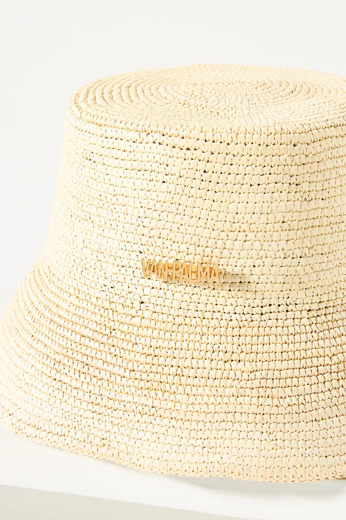 Classic Straw Bucket Hat - Natural