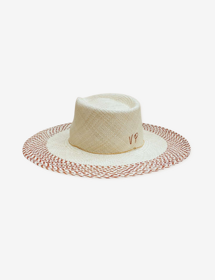 100% Straw Edge Detailed Sunhat - Size 57