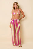 Crinkle Sheer Striped Pant