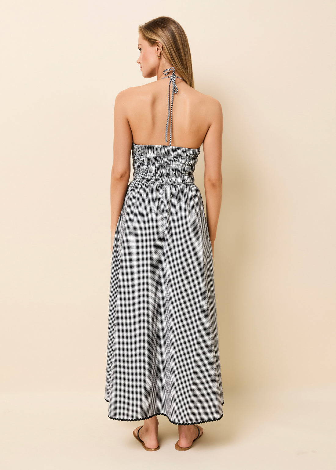 Cotton Forever Dress B&W Gingham