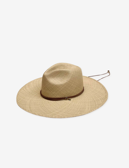 Adjustable Leather Tie Classic Straw Hat