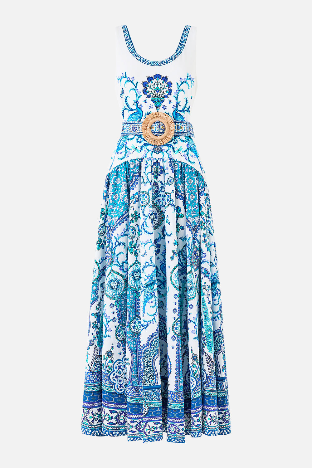 Jersey Tank Dress With Contrast Skirt - Isnik Lullaby