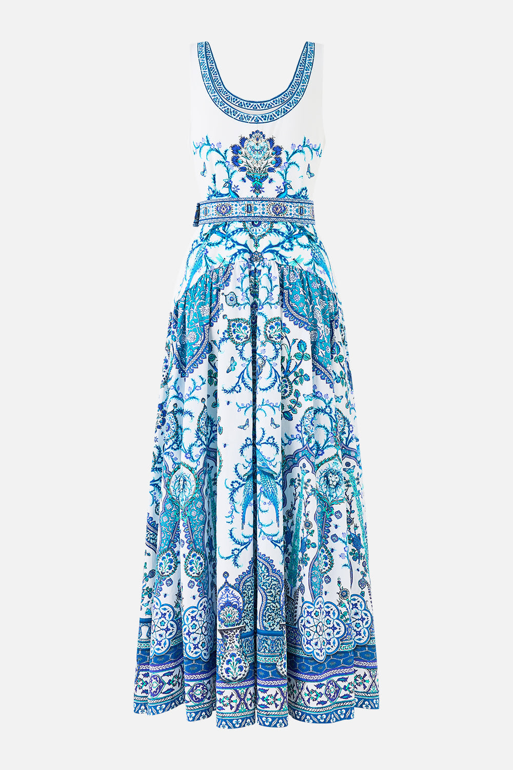 Jersey Tank Dress With Contrast Skirt - Isnik Lullaby