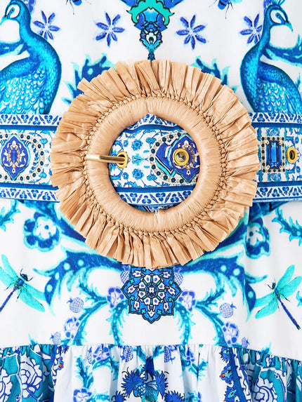 Jersey Tank Dress With Contrast Skirt - Isnik Lullaby