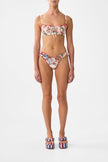 Ruched Cheeky Bikini Bottom With The Tie Sides