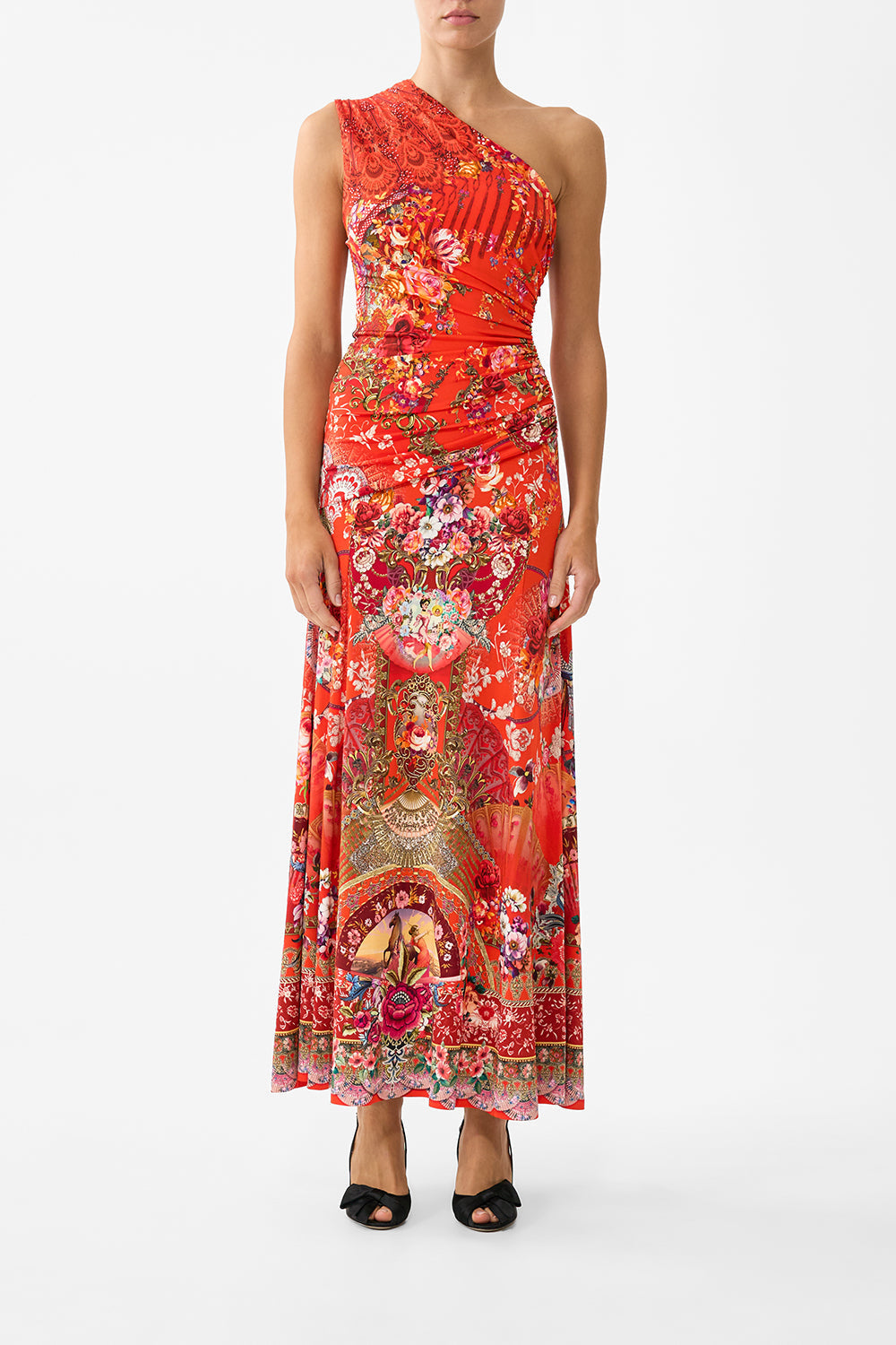 Gathered Jersey One Shoulder Dress - Oiè Oiè