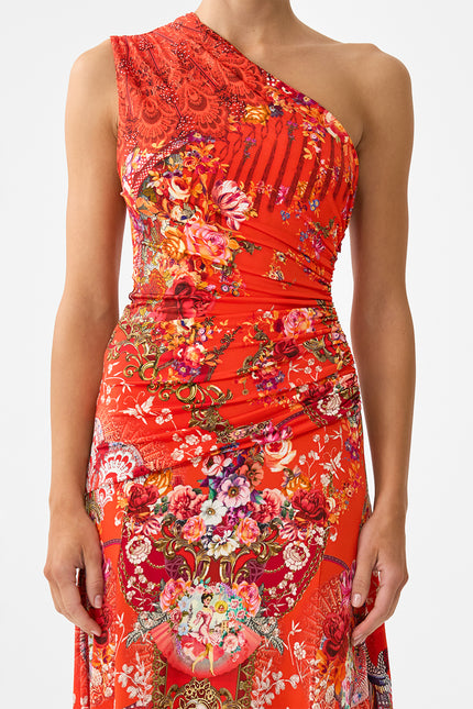 Gathered Jersey One Shoulder Dress - Oiè Oiè