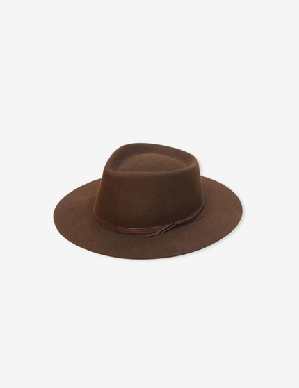 Classic Leather Strap Felt Hat