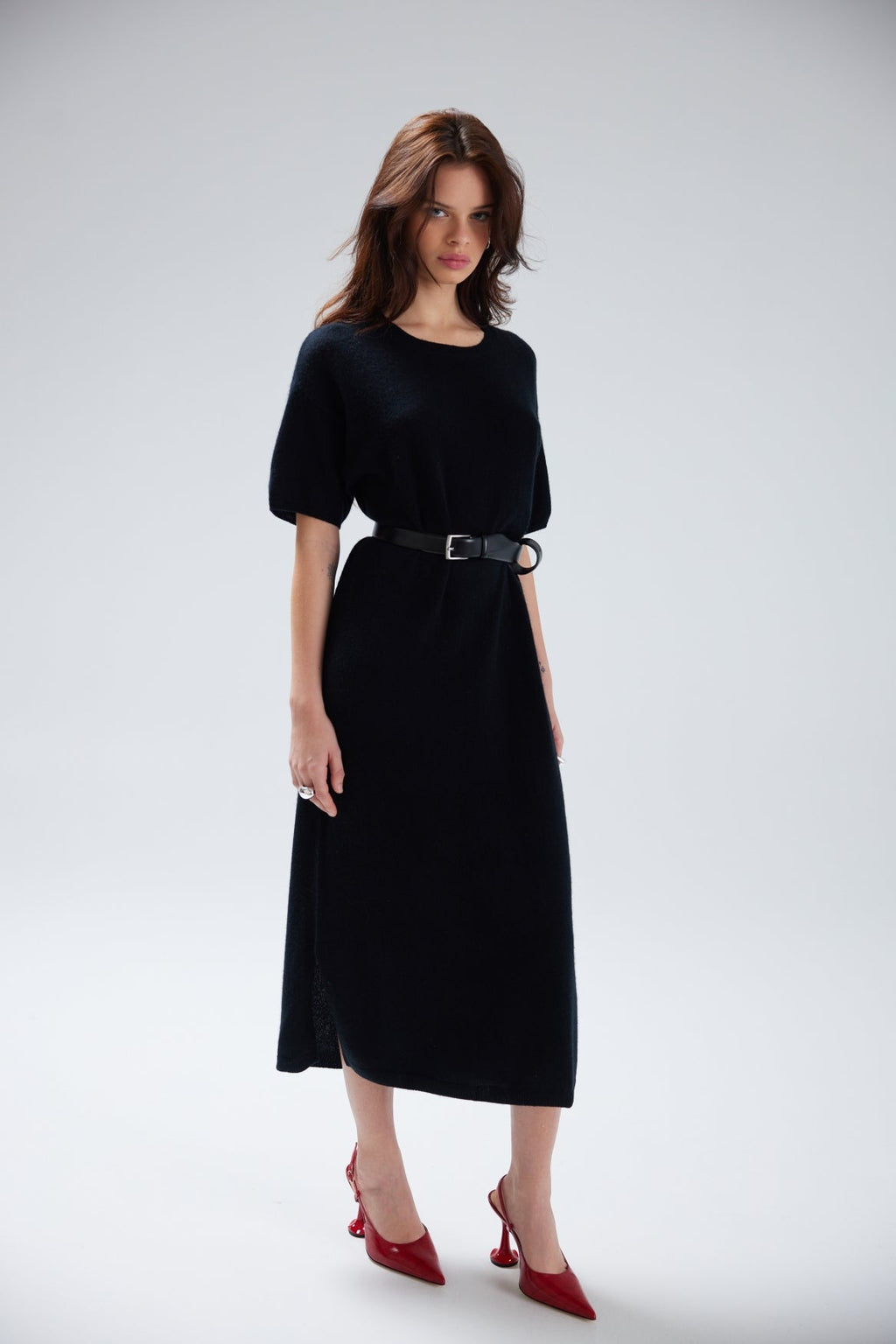Cashmere Midi Tee Dress