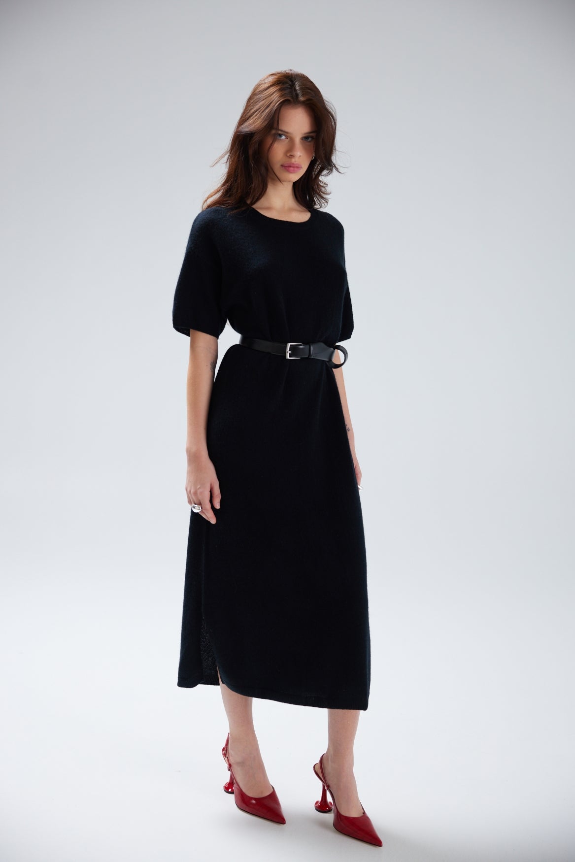 Cashmere Midi Tee Dress