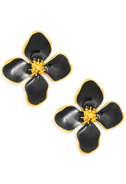 Sweetie Enamel Stud Flower Earrings