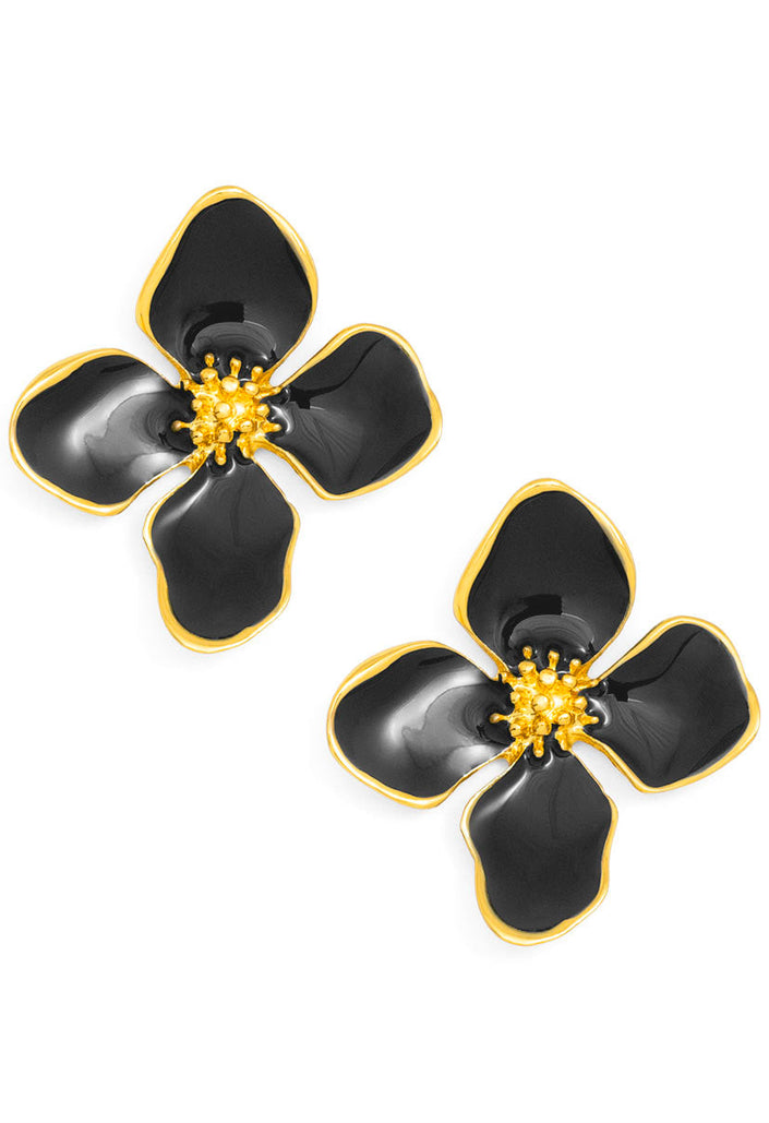 Sweetie Enamel Stud Flower Earrings