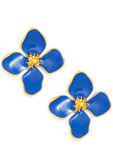 Sweetie Enamel Stud Flower Earrings