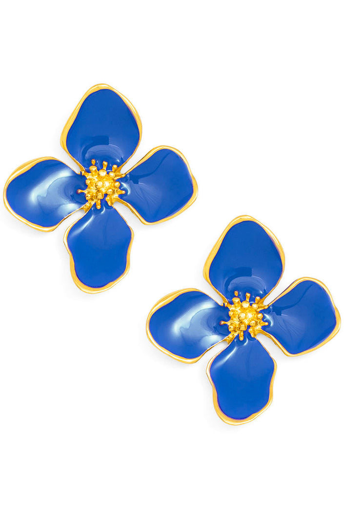 Sweetie Enamel Stud Flower Earrings