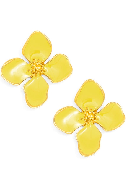 Sweetie Enamel Stud Flower Earrings