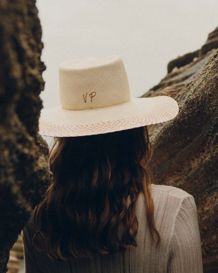 100% Straw Edge Detailed Sunhat - Size 57