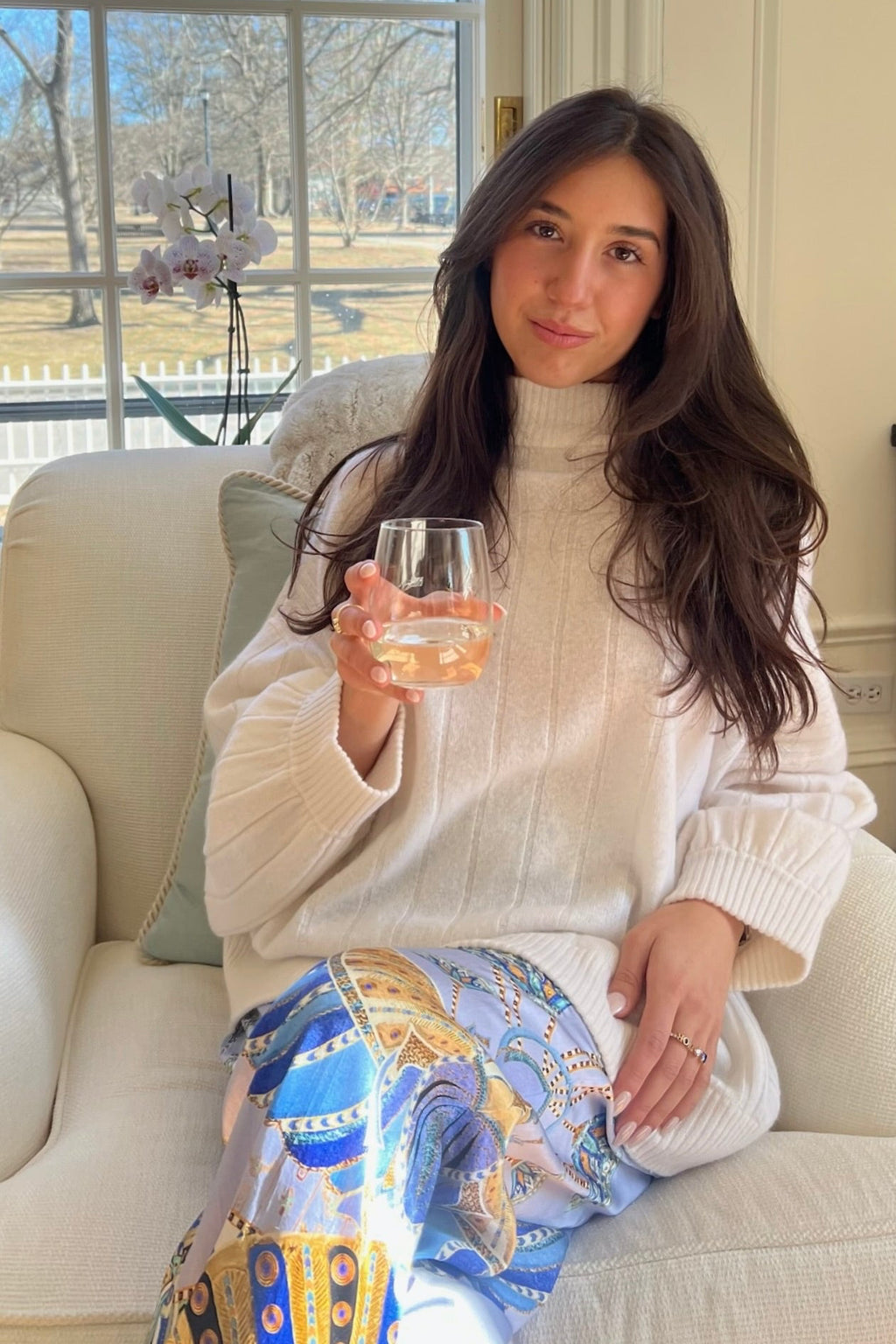 100% Washable Cashmere Ribbed Mock Neck Sweater