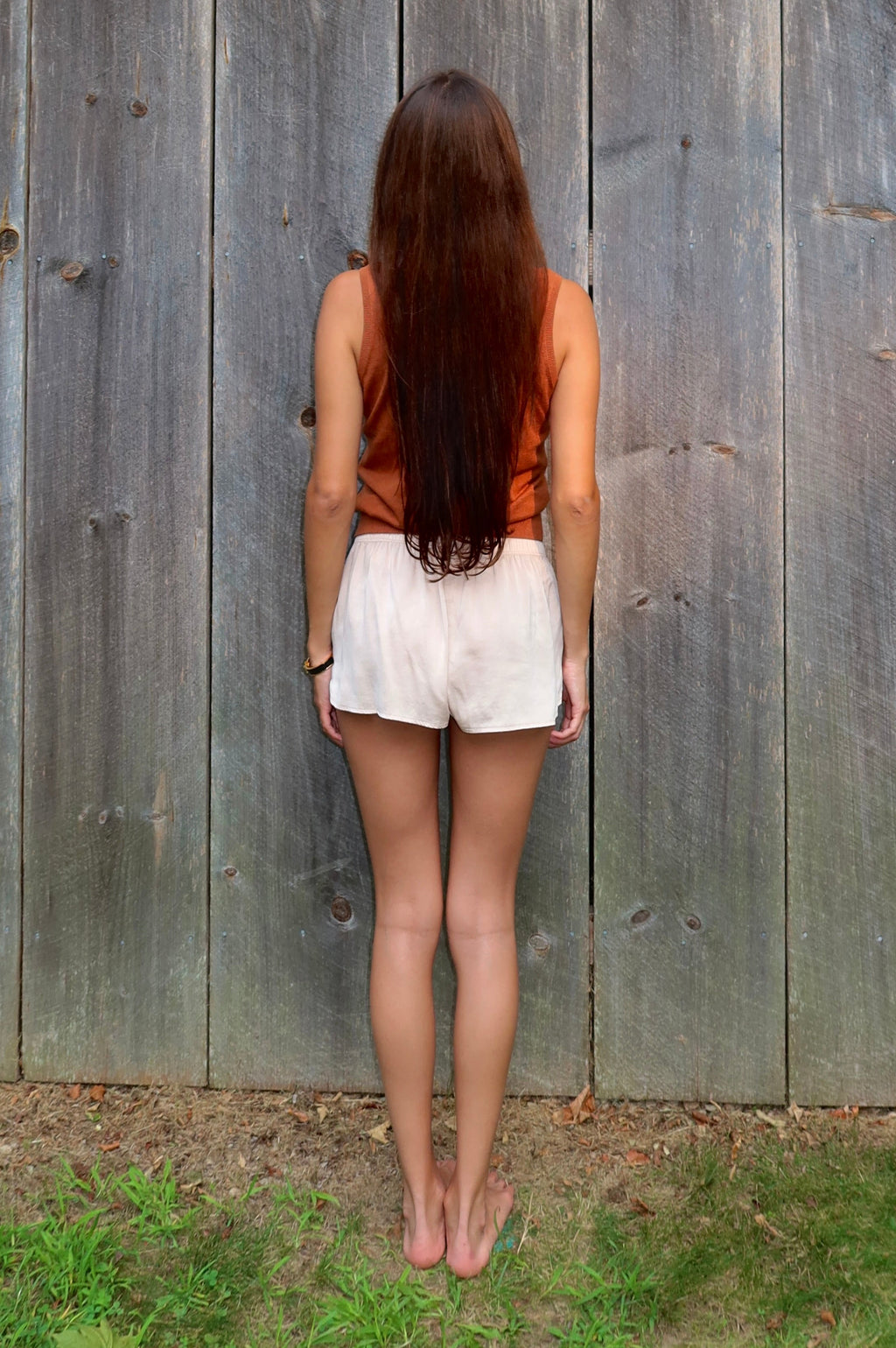 Silk Tie Front Mini Shorts