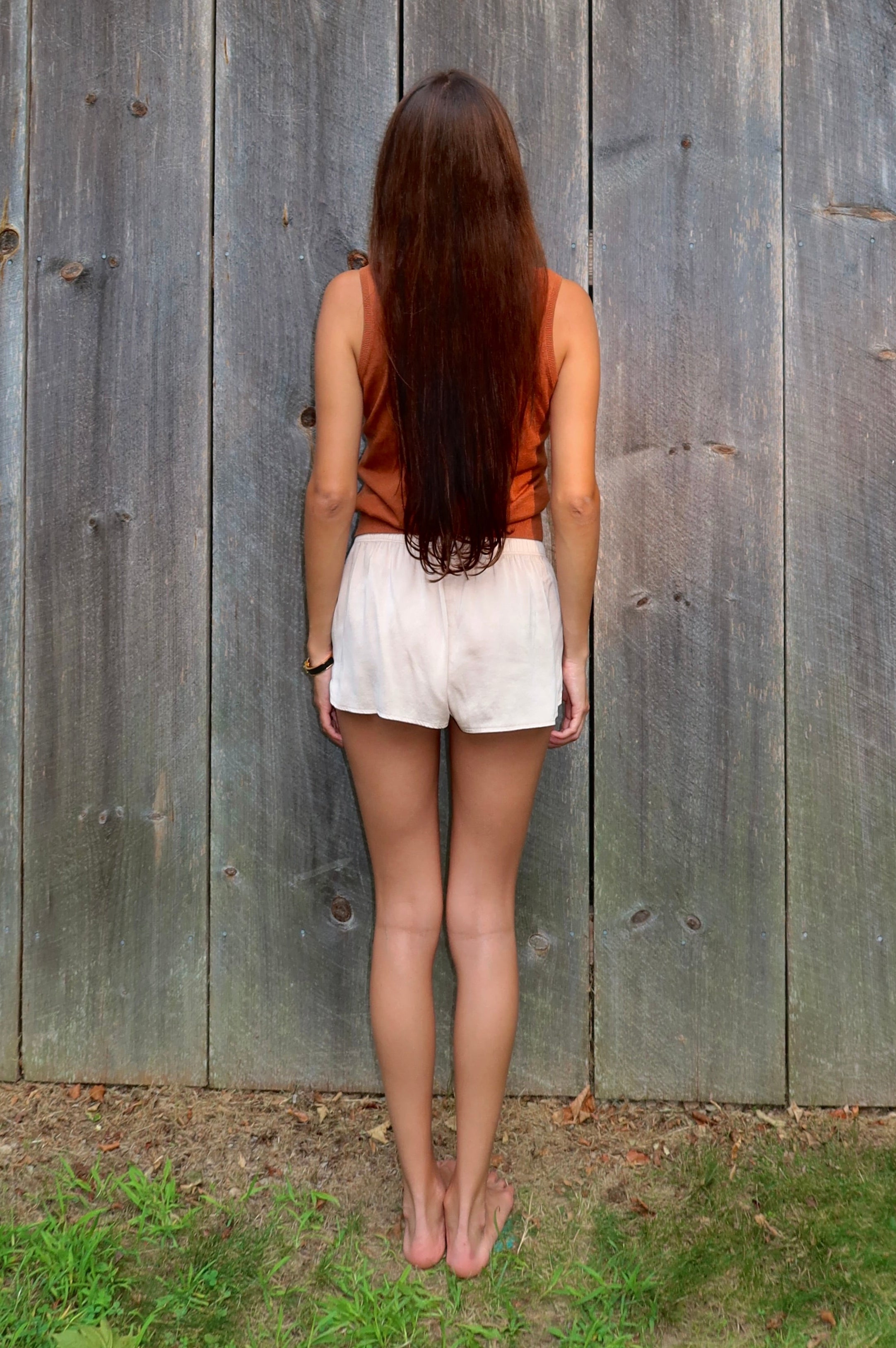 Silk Tie Front Mini Shorts