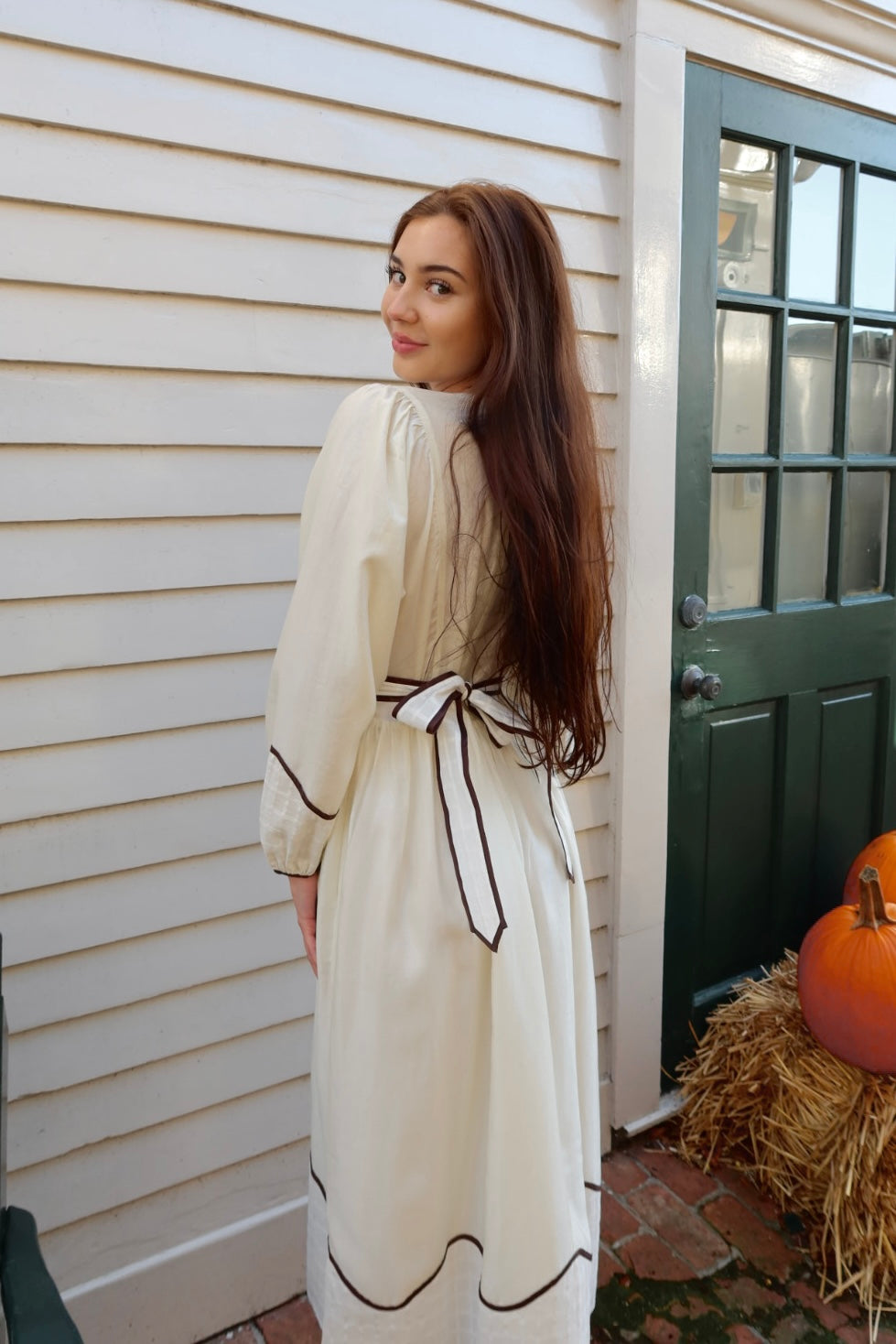 Classic Wrap Dress With Hem Detail