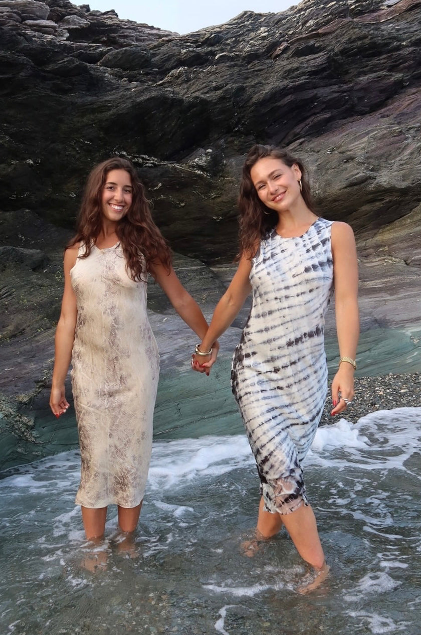 Original Midi Halter Silk Dress