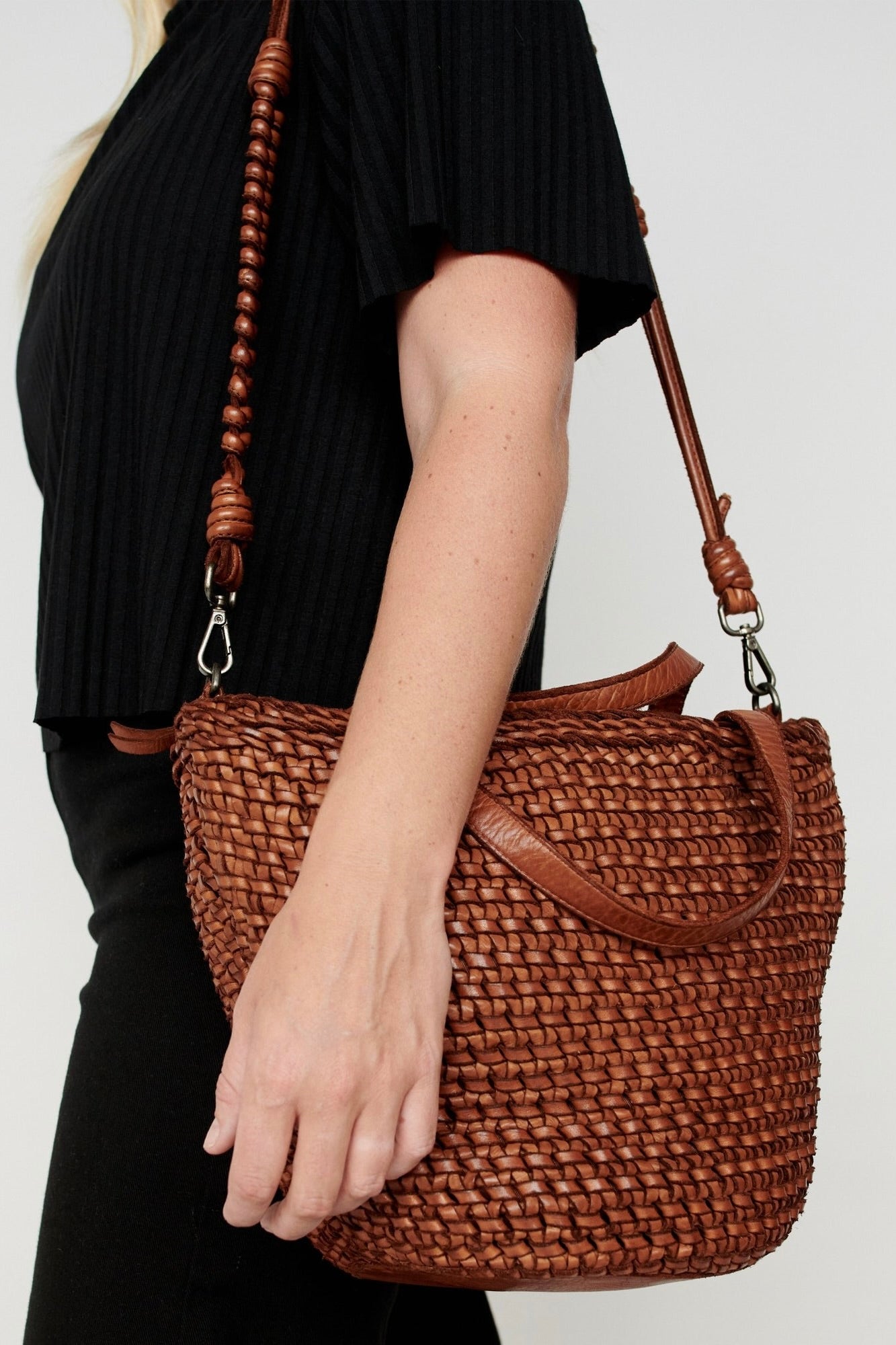 Neela Leather Crossbody Bag