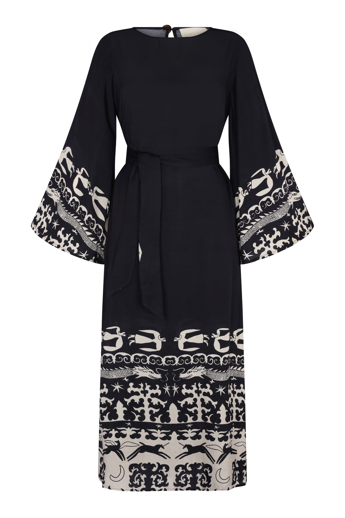 Dragon Horse Belted Kaftan