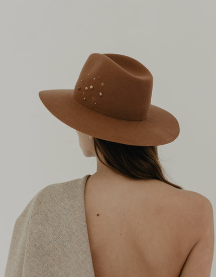 Star Detailed 100% Felt Hat