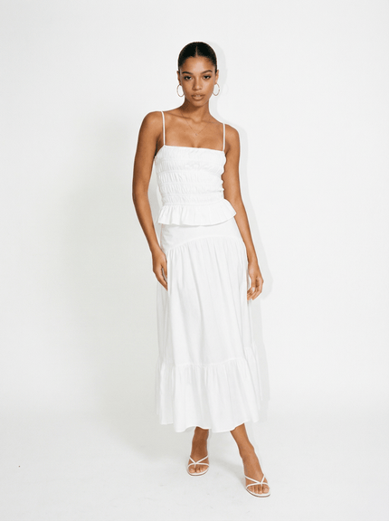 The Indra Skirt - White
