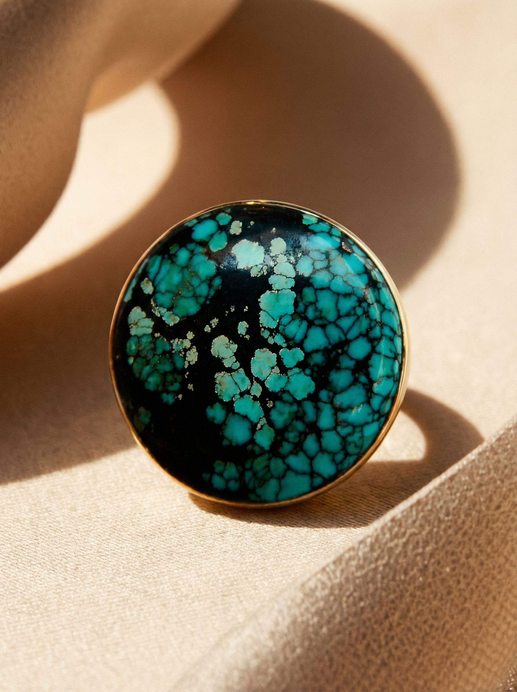14k Hubei Turquoise Ring - 7