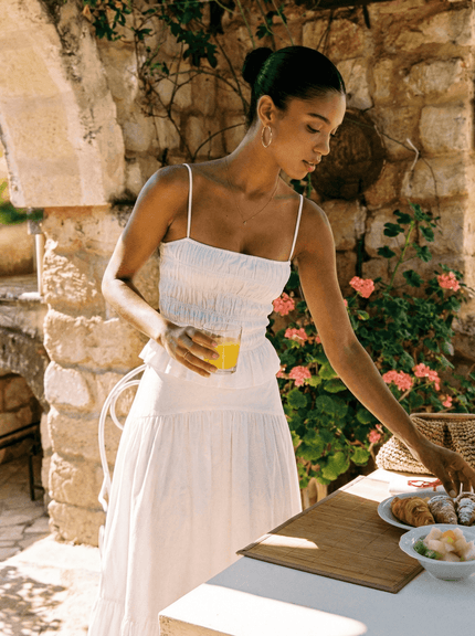 The Indra Skirt - White