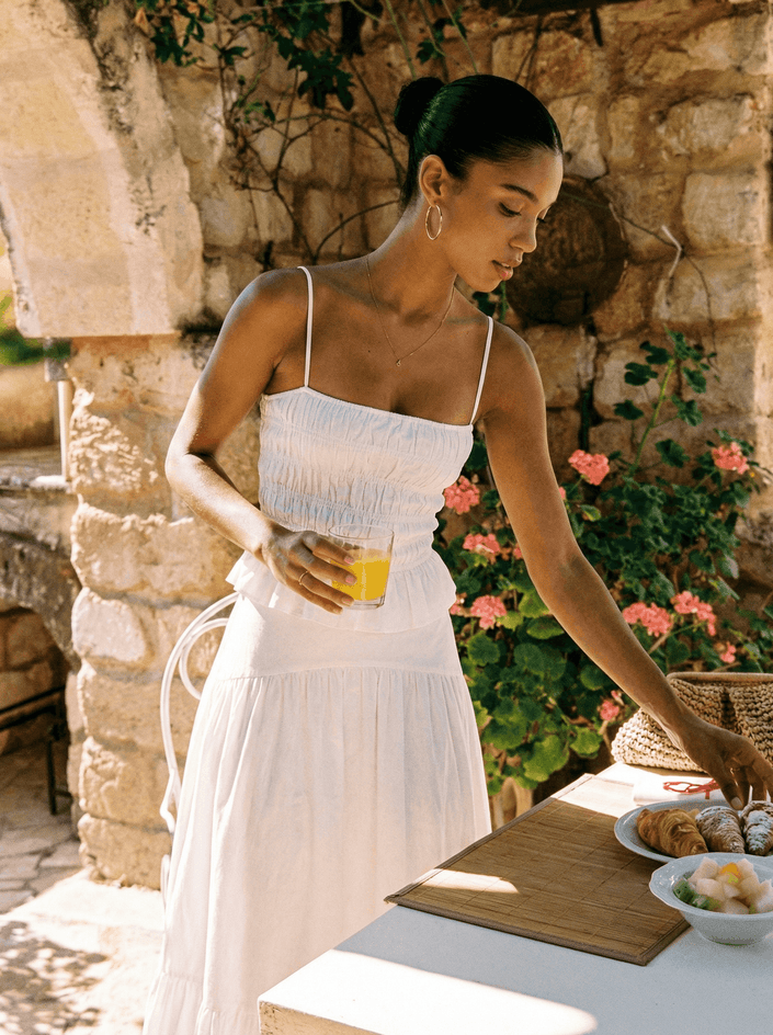 The Indra Skirt - White